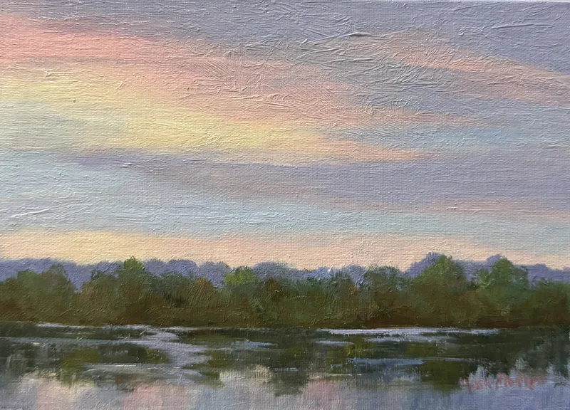 September 1 by Rosie Phillips, oil on linen